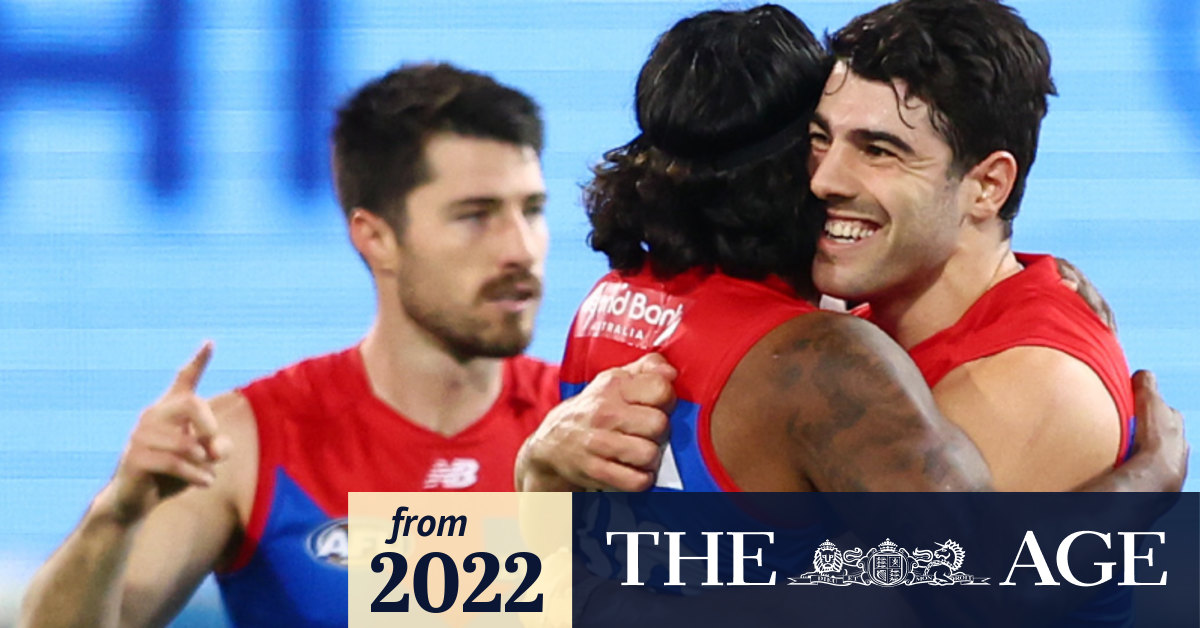 AFL 2022 Melbourne Demons blanket Brisbane Lions and leave Gabba crowd